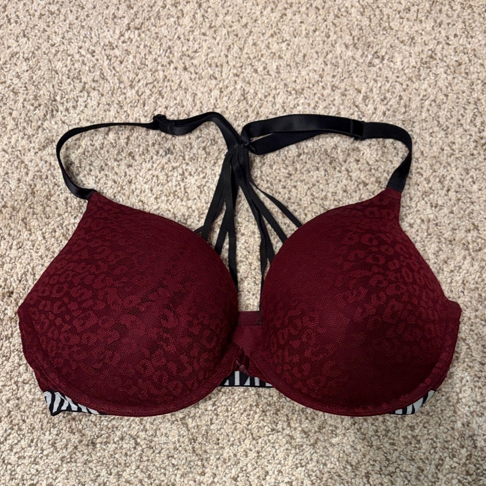 PINK front clasp bra